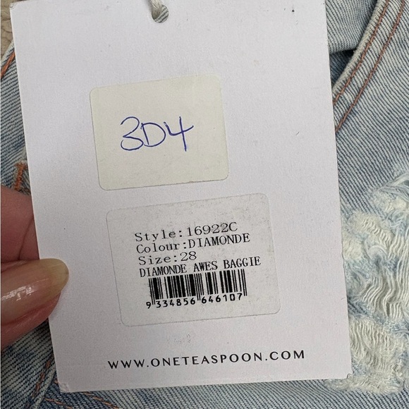 One Teaspoon Awesome Baggies Jeans Diamonde Wash, Size 28, NWT - Picture 5 of 13